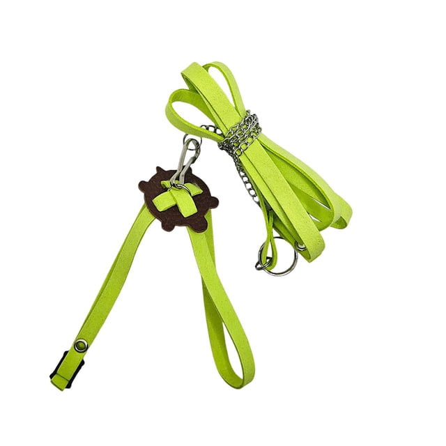 TIELUTT Turtle Leash Durable Suede Leather Pet for Indoor and Outdoor Use Comfortable and Retractable Dog Leash Thin Dog Leash for Small Dogs Tenths Dog Leash Large Dog Leash Retractable Dark Rope Le