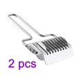 thumbnail image 1 of 2pcs Stainless Steel Noodle Slicer Hanging Vegetable Peeler Rotated Dough Kitchen Making Tool, 1 of 9