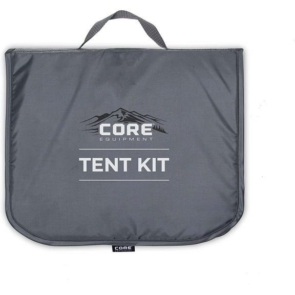 Outdoor All in One Camping Kit | Portable Carry Bag with Mallet, Stakes, Dustpan and Guylines