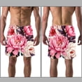 thumbnail image 3 of luoweisi Men's Beach Shorts Quick Dry Swim Trunks with Mesh Lining Peony L, 3 of 5