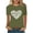 Army Green, variant on DailyTrove Women's Green Heart-Shaped Clover T-Shirt - Short Sleeve Casual Tee, Festive for St. Patrick's Day & Daily