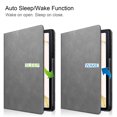 thumbnail image 3 of Allytech Galaxy Tab S8 Plus 2022 X800 Case Galaxy S7 FE 2021 T730/ S7 Plus 2020 12.4" T970 Case with S Pen Holder, Slim Leather Anti-Slip Stand Folio Cover Smart Shell with Auto Wake/Sleep - Gray, 3 of 8