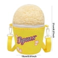 thumbnail image 2 of Cute Plush Food Popcorn Bag, Novelty Fashion Cupcake Shoulder Bag With Zip Accessory Versatile Party Decoration, Kawaii Sweet Ice Cream Bucket Satchel Crossbody Purse, 2 of 6