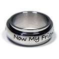thumbnail image 4 of Always My Daughter, Now Friend Stainless Steel Spinner Ring - Sentimental Mother Daughter Jewelry Gift size 6, 4 of 6