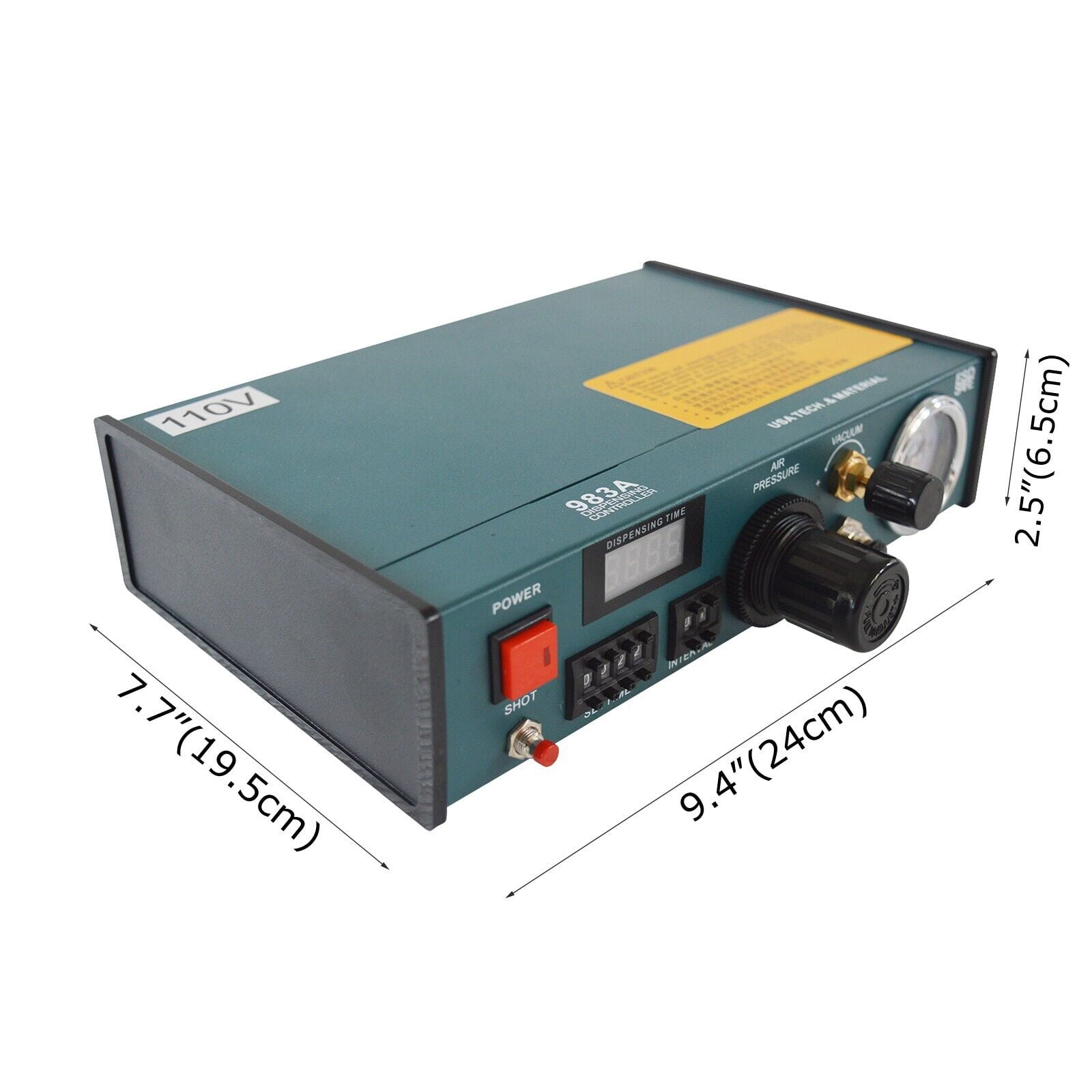 PreAsion Semi-Automatic Glue Dispenser 983A Intelligent Control Dispensing Time for Electronic Component 110V