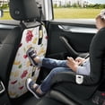 thumbnail image 5 of Wine Print No.J935 Mats Back Seat Protectors, Car Seat Protector Vehicle Organizers Waterproof Cover Back Seat Cover for Kids with 3 Storage Pockets 2 Pack, 5 of 5