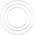 thumbnail image 1 of 3 uds corona aros de hierro aros de macramé para colgar en la pared manualidades DIY anillos atrapasueños, 1 of 8