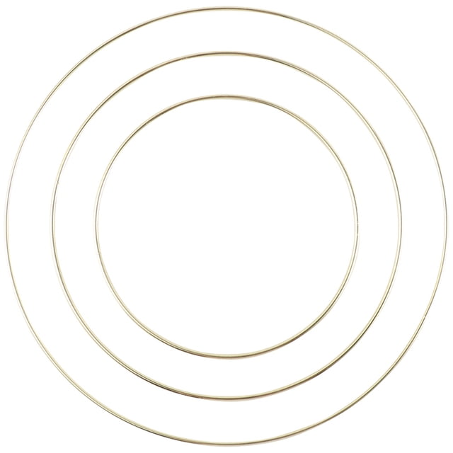3 uds corona aros de hierro aros de macramé para colgar en la pared manualidades DIY anillos atrapasueños