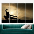 thumbnail image 3 of Man Cave Poster, Kung Fu Poster, Martial Wall Decor, Martial Printed Canvas, Martial Man Wall Decor, Man Silhouette Poster, Canvas Wall Decor - 3P-White Framed, 3 of 9