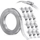 thumbnail image 1 of Hose Clamp Steel Worm Clamp,with Tie Downs,304 Stainless Steel Clamps Screw Adjustable(9pcs,34.5 Feet), 1 of 5