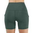 thumbnail image 4 of 2025 New Lady's High-Waist Hip Stretch Yoga Shorts - 2 Side Pockets for Running/Fitness, Quick-Dry Breathable Active Underpants, 4 of 4