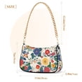 thumbnail image 3 of FORMRS Womens Shoulder Bag with Chain Strap Clutch Purse Cute Tote Handbag, Red Japanese Floral Pattern, 3 of 7