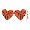 thumbnail image 3 of Sports Baseball Football Volleyball Basketball Wooden Stud Earrings, Fashionable Accessories, 3 of 7