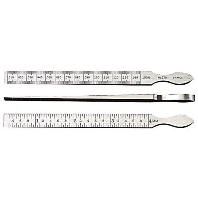 Starrett 270 0.010-0.150 in. Taper Gage with 0.3-4 mm Range - Walmart ...