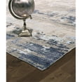 thumbnail image 2 of Pasargad Home Transitional 95" x 120" Hand-Knotted Wool Area Rug in Silver/Blue, 2 of 3