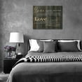 thumbnail image 6 of Christian Motivational Wall Art Love Psalm Wall Decor Love is Patient Love is Kind Inspirational Quotes Religous Bible Verse Canvas Prints Rustic Framed Artwork for Bedroom Living Room Church 16"x12", 6 of 6