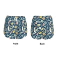 thumbnail image 3 of Pofeuu Underwater Creature Print Women's Athletic Shorts Running Workout Shorts Tummy Control Quick Dry Gym Shorts with Pockets Double layer sports shorts-X-Large, 3 of 7