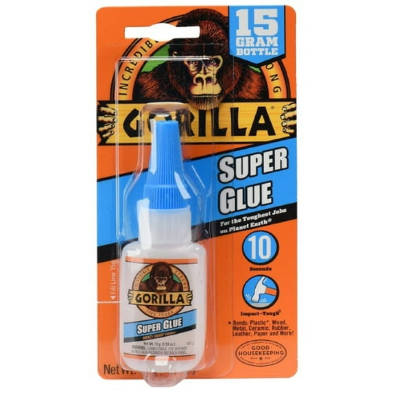 Gorilla Super Glue, 0.53 fl oz (Pack of 12)