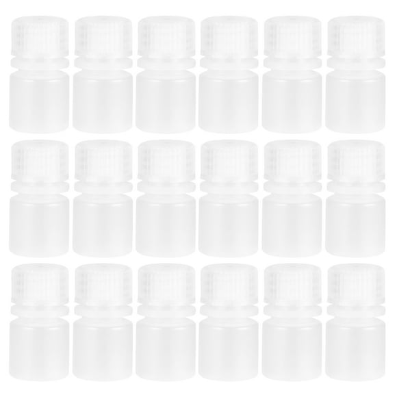20pcs 8ml Reagent Bottles Pipe Dredge Plastic Bottles Chemical Containers