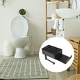 thumbnail image 2 of Portarrollos de papel higiénico Unique Bargains Soporte de pared con estante para teléfono Negro, 2 of 8