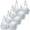 1-White, variant on Plus Size Bra Pack for Women 4Pc Seamless Padded Bralette No Underwire Everyday Comfort Bra