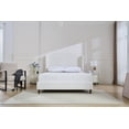 thumbnail image 2 of Miekor Hannah Upholstered Wingback Bed Size King / Tall 54" Headboard Upholstered King Bed / Premium Cream White Chenille / Minimalist Designs / No Box Spring Needed / Easy Assembly / King 5519, 2 of 16