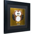 thumbnail image 2 of Trademark Fine Art 'Hoot The Owl' Canvas Art by Design Turnpike, Black Matte, Black Frame, 2 of 4