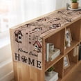 thumbnail image 6 of Table Runners 70 Inches Long Dress Scarves, Sweet Home Farmhouse Coffee/Dining/Kitchen Table Decor, Holiday Table Runner, Western Stars Bird Houses Brown Wooden Grain 13x70 Inch, 6 of 9
