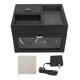 thumbnail image 1 of Enrollador de reloj con luz LED, resorte retráctil, caja enrolladora de reloj de bajo ruido para 2 relojes automáticos, enchufe estadounidense de 100 a 240 V, gris, 1 of 10
