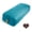 Cyan Blue, variant on Organic Buckwheat Bolster (24X10.5X5.5 in) Supportive Rectangular Meditation Pillow 100% Cotton Cover Yoga Pillow