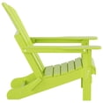 thumbnail image 4 of Polytrends  Laguna All Weather Poly Outdoor Patio Adirondack Chair Conversation Set - (4-Piece) Lime, 4 of 5