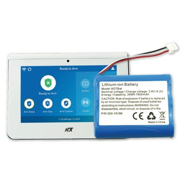 Replacement Battery 300-10186 for ADT Command ADT5AIO-1 ADT7AIO-1, Honeywell Pro 7 AIO5-2 7800mAh