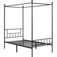 thumbnail image 2 of Renwick Juno Metal Canopy Frame Four Poster Bed with Headboard and Footboard, Black, Twin, 2 of 8