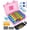 Pink, variant on Monthly Pill Organizer 2 Times a Day with Portable Hard Shell Pill Cutter 31-Day Box Plastic Opening Pick Monthly & Weekly Stickers