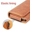 thumbnail image 6 of Luxmo 23 Large Size 6.3 Inch 6.75 X 3.75 X 0.75 Horizontal Universal Pouch - Brown, 6 of 8