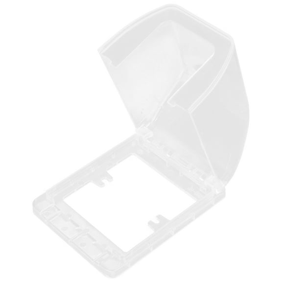 Waterproof Transparent Socket Cover for Bathroom Wall Outlet Protector 86 Type Electrical Outlet Cover Boxes 1 Set