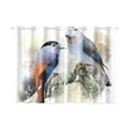 thumbnail image 3 of MKHERT Two Birds Window Curtain Kitchen Curtains Window Treatments 26x39 inch,Set of 2, 3 of 3
