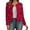 Red, variant on Ticikt Women Glitter Cropped Open Front Cardigan, Long Sleeve Elegant Party Sparkly Short Jacket Coat,Red