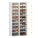 thumbnail image 1 of Zapatero con Cubierta,8Niveles 48pares de Armario de Almacenamiento de Zapatos, Cajas de Zapatos de Estantes de Plástico para Zapatos, Organizador para Armario, Pasillo, Dormitorio, 1 of 7