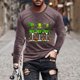 thumbnail image 1 of Blusas y camisas de manga larga y cuello redondo para hombre, camisetas casuales con estampado de moda y cuello redondo, blusas de licra de manga corta para hombre., 1 of 5