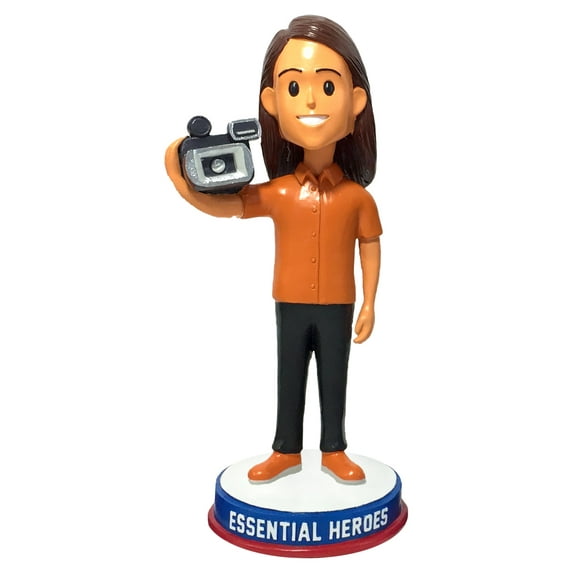 Videographer Photographer Essential Heroes Bobblehead Female Light Skin Tone