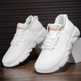 thumbnail image 1 of Zapatillas deportivas para correr, de horma ancha, suaves y cómodas (blanco 40), 1 of 9