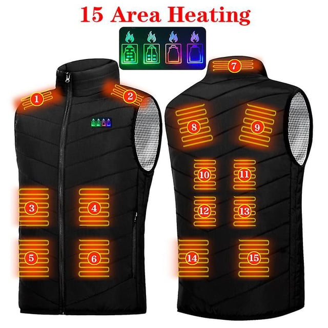 Chaleco calefactor inteligente de invierno para hombres y mujeres, ropa con calefacción eléctrica, chaleco calefactor de temperatura constante Usb