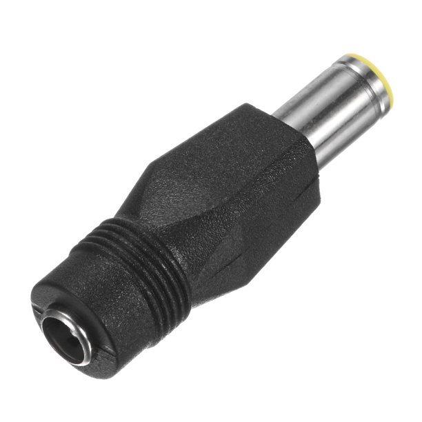 Adaptador de conectores DC Uxcell, macho de 8 mm a hembra de 5.5 mm, conector de barril de cobre