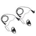 thumbnail image 1 of 2x Gancho para oreja Auricular Auricular Conector de 2 Pines para Radio Bidireccional Hugo Auricular de radio, 1 of 6