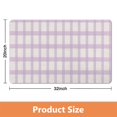 thumbnail image 3 of 20x32in Machine Washable Checkered Bath Mat | Ultra Absorbent, Non-Slip | Ideal for Shower, Sink, Tub | Stylish Indoor Doormat, 3 of 5