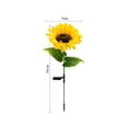 thumbnail image 3 of Outdoor Solar Sunflower Lights,Upgraded Led Solar Garden Lights With Real Looking Flowers Waterproof Solar Solar Decorative Stake Lights for Landscape Yard Patio Lawn Gifts for Women Mom, 3 of 4
