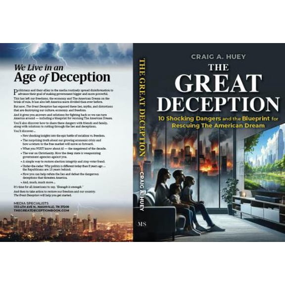 Pre-Owned The Great Deception: 10 Shocking Dangers and the Blueprint for Rescuing The American Dream (Paperback) 1737559226 9781737559221