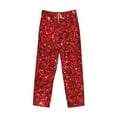 thumbnail image 4 of Balery Men'S Red Glitter Pants,Sleepwear Pants,Pajama Pants,Pj Bottoms Drawstring And Pockets-Xx-Large, 4 of 9
