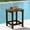 COFFEE, variant on Cobiod Outdoor HDPE End Table 14.1 x 18.6 Inch,All Weather Patio End Table Single Tier for Balcony Garden Pool Fire Pit,grey